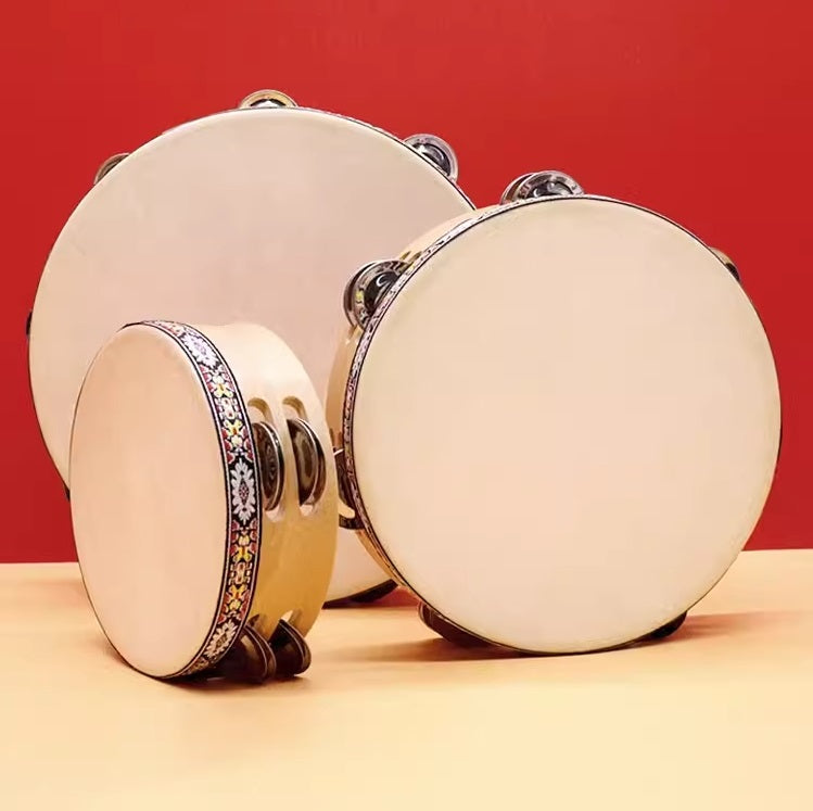 Beechwood Hand Held Tambourine Drum 櫸木手持鈴鼓