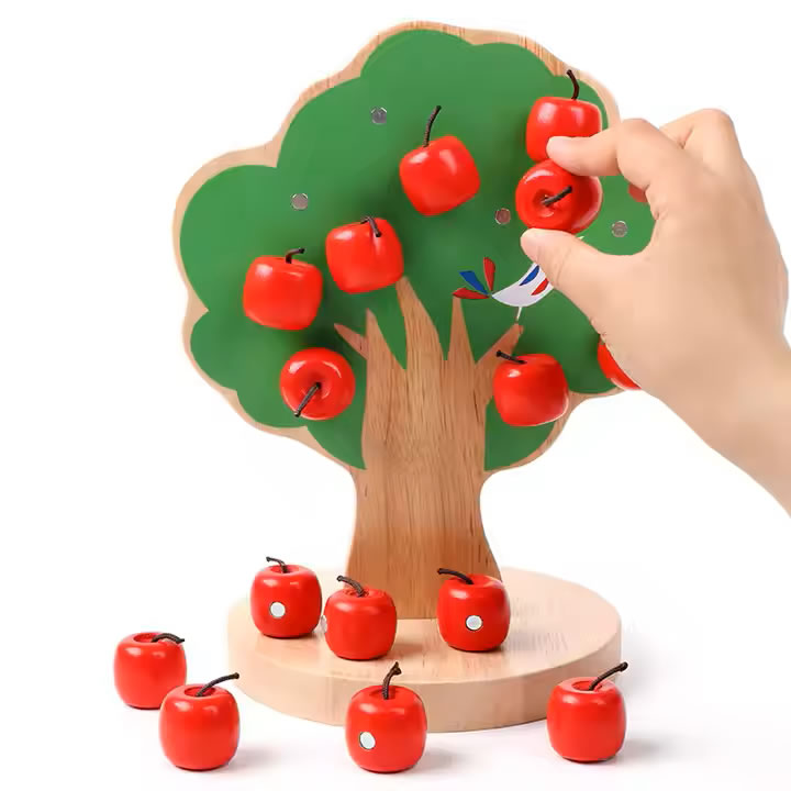 Magnetic Apple Tree Picking Game 磁力摘水果樹遊戲