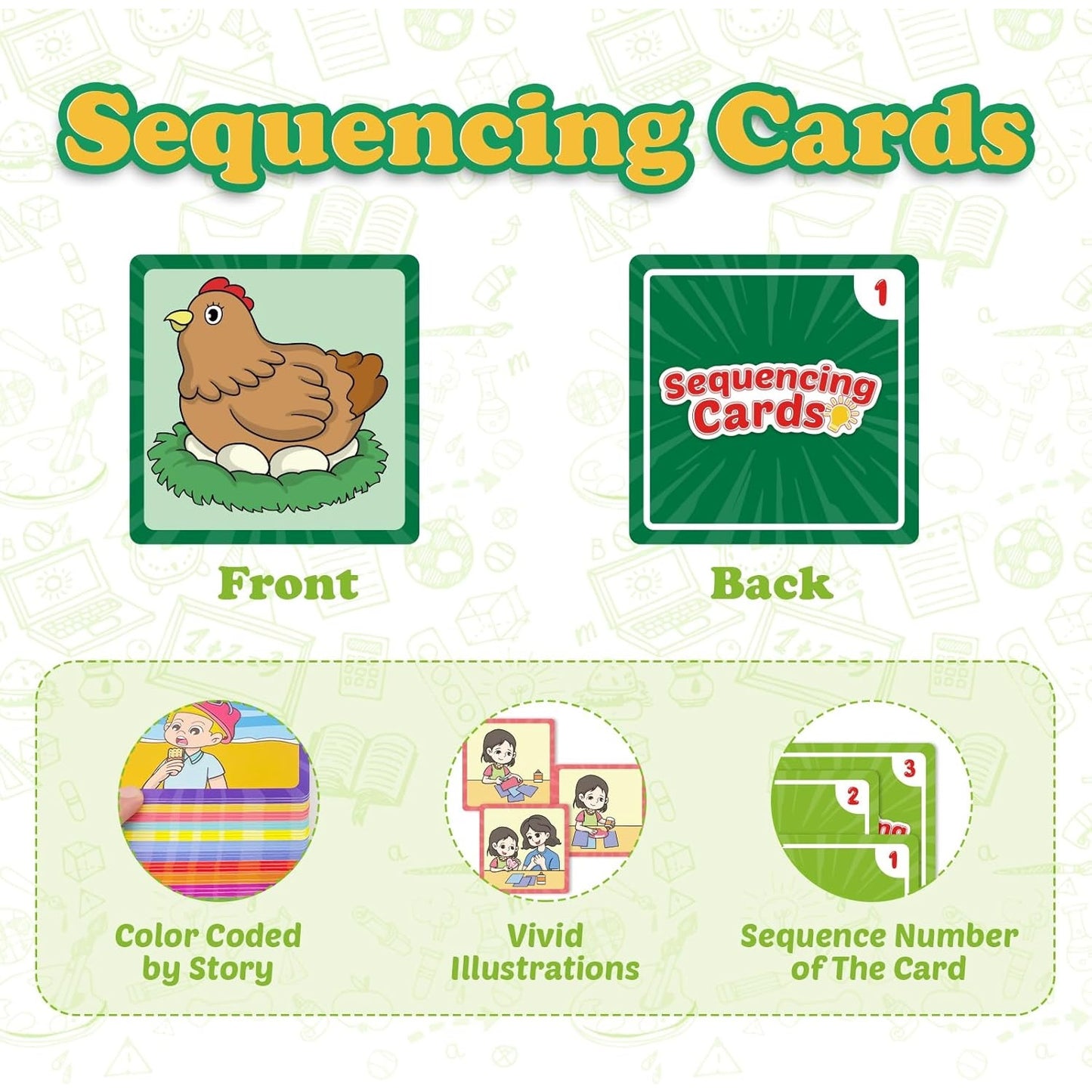 3-Scene Sequencing Cards (16 Activities) 1-2-3排序圖卡 (16情景)