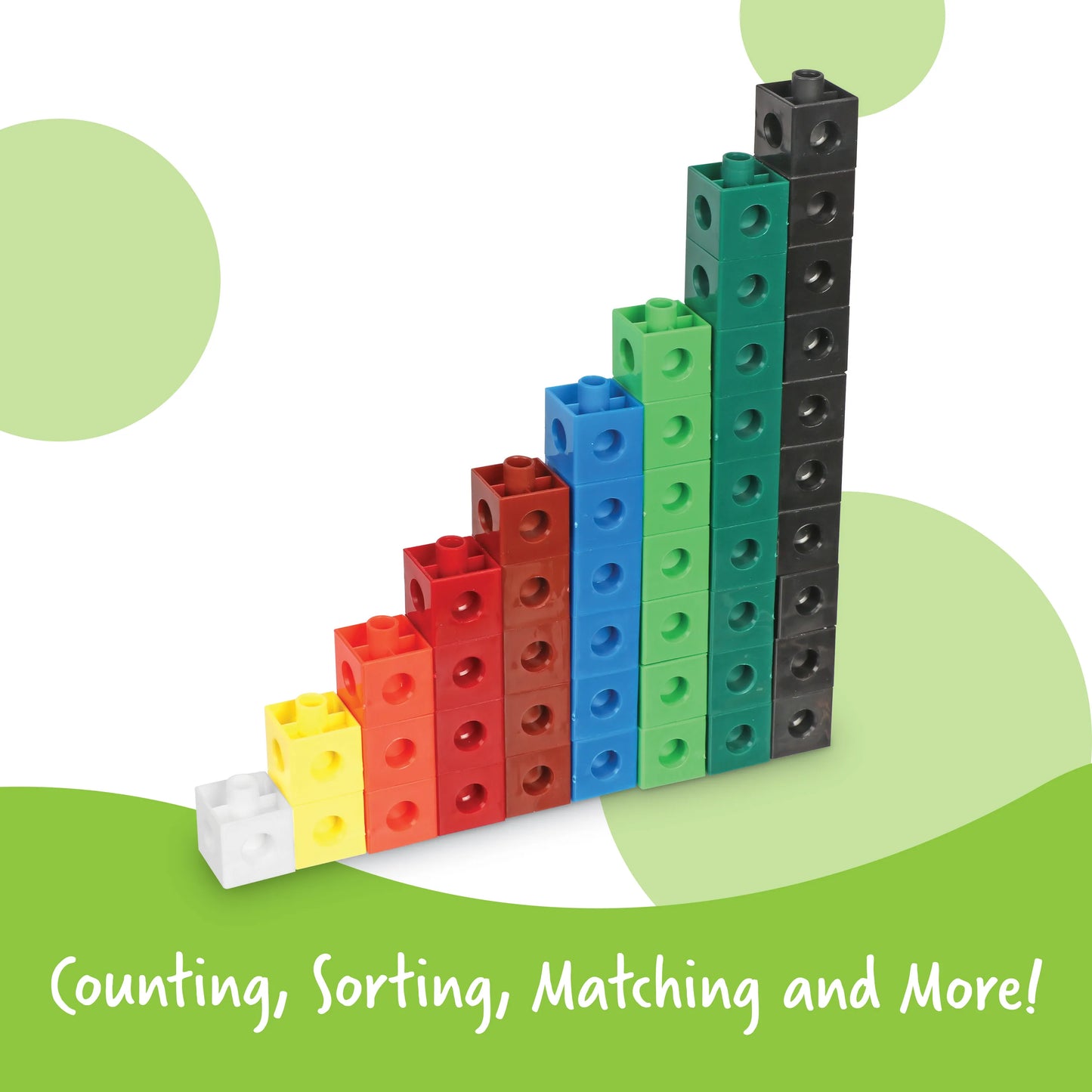 Learning Resources Snap Cubes Set of 100 (2cm cubes. 10 colors)