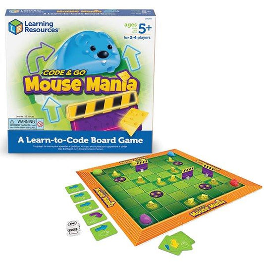 Learning Resources Code & Go Mouse Mania A Learn-to-Code Board Game