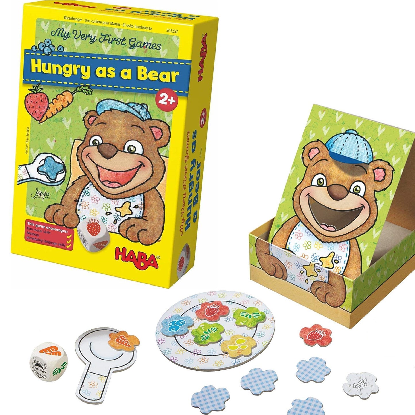 HABA My Very First Game - Hungry as a Bear Matching, Memory & Cooperative game 小熊餓了-配對記憶合作遊戲