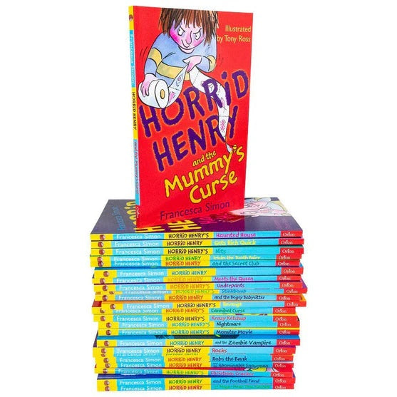 Horrid Henrys Mega 30 Books Collection Set By Francesca Simon 弗朗西斯卡·西蒙 (Francesca Simon) 的恐怖亨利巨 30 本書收藏套裝