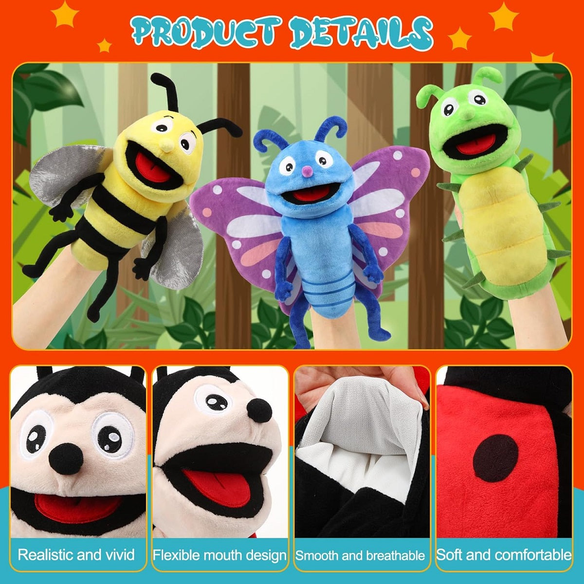 Insect Hand Puppets 昆蟲手偶