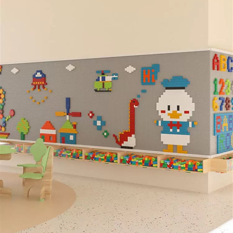 Custom Made Kinderbrick Indoor Play Wall Panel 定製幼兒積木牆