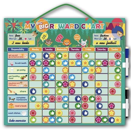 Magnetic Responsibility Reward Chart 磁性獎勵圖表