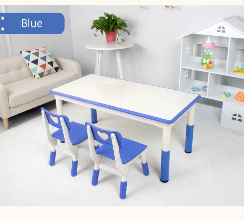 KYC Rectangular Table Height Adjustable with Wear-resisting Melamine Tabletop 1200W x 600L x 460-580H mm 長方形塑膠高度可調桌  三聚氰胺耐磨層桌面