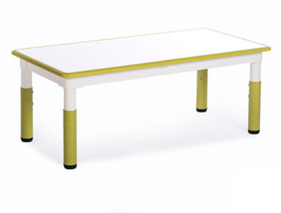 KYC Rectangular Table Height Adjustable with Wear-resisting Melamine Tabletop 1200W x 600L x 460-580H mm 長方形塑膠高度可調桌  三聚氰胺耐磨層桌面