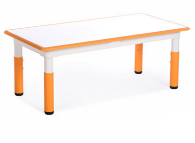 KYC Rectangular Table Height Adjustable with Wear-resisting Melamine Tabletop 1200W x 600L x 460-580H mm 長方形塑膠高度可調桌  三聚氰胺耐磨層桌面