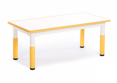 KYC Rectangular Table Height Adjustable with Wear-resisting Melamine Tabletop 1200W x 600L x 460-580H mm 長方形塑膠高度可調桌  三聚氰胺耐磨層桌面