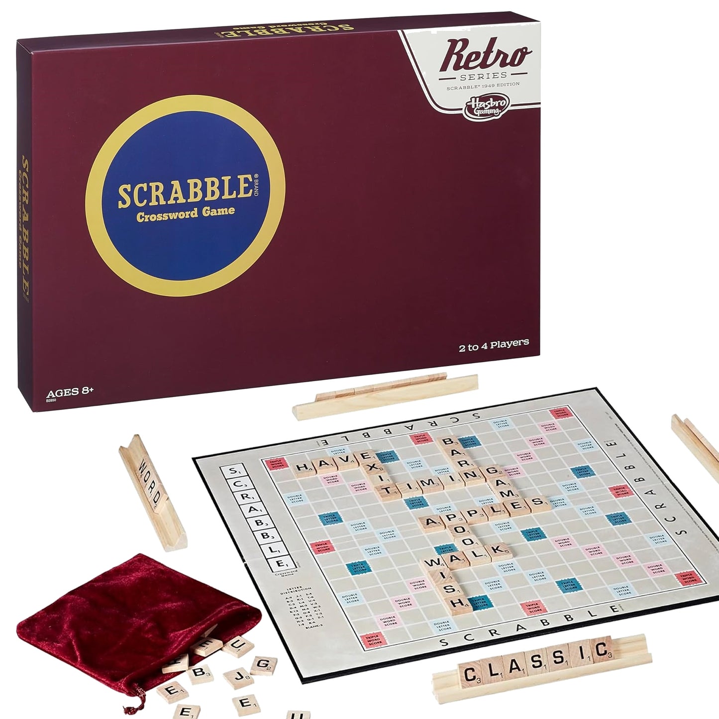 Scrabble Retro Series 1949 Edition Board Game 拼字遊戲經典填字遊戲 復刻版