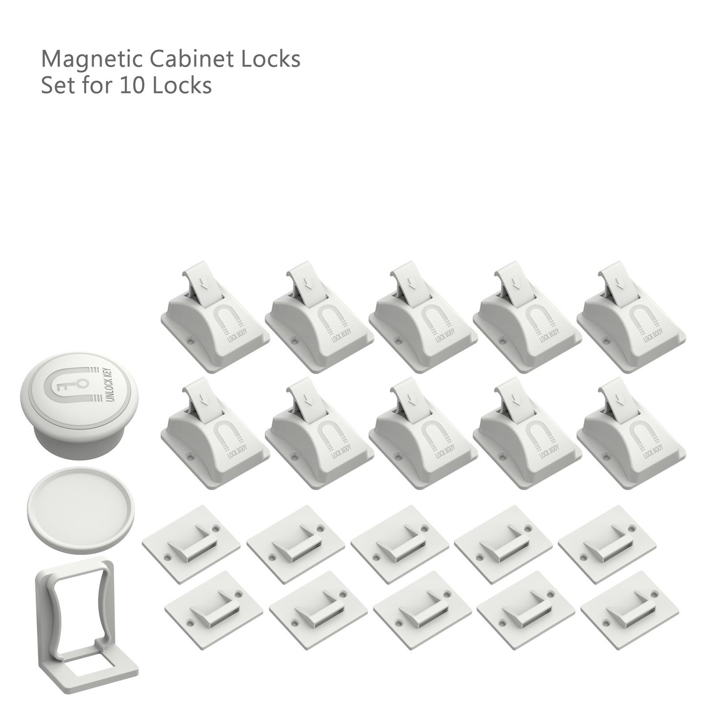 Magnetic Cabinet Locks 嬰幼兒安全防護 磁性櫃鎖