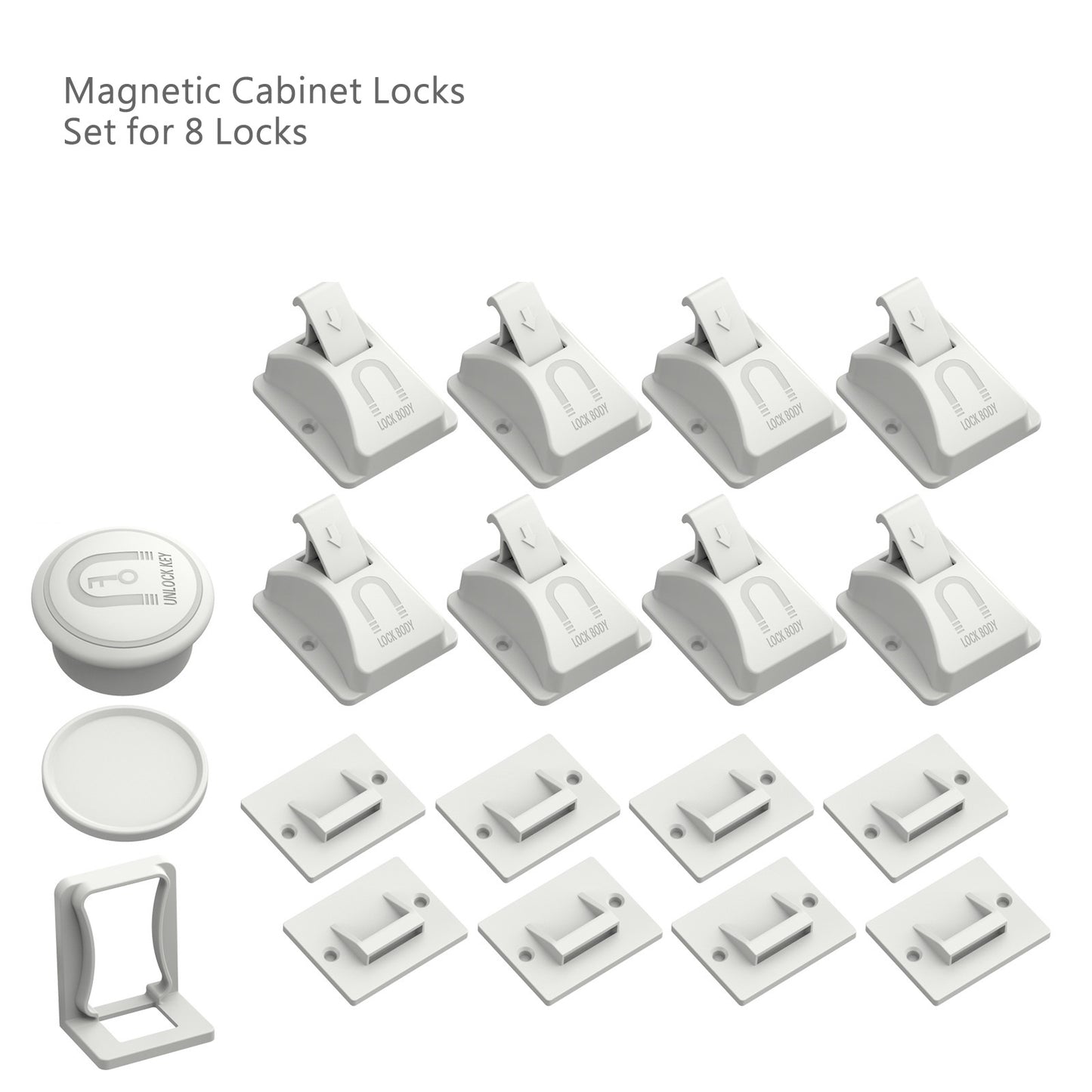 Magnetic Cabinet Locks 嬰幼兒安全防護 磁性櫃鎖