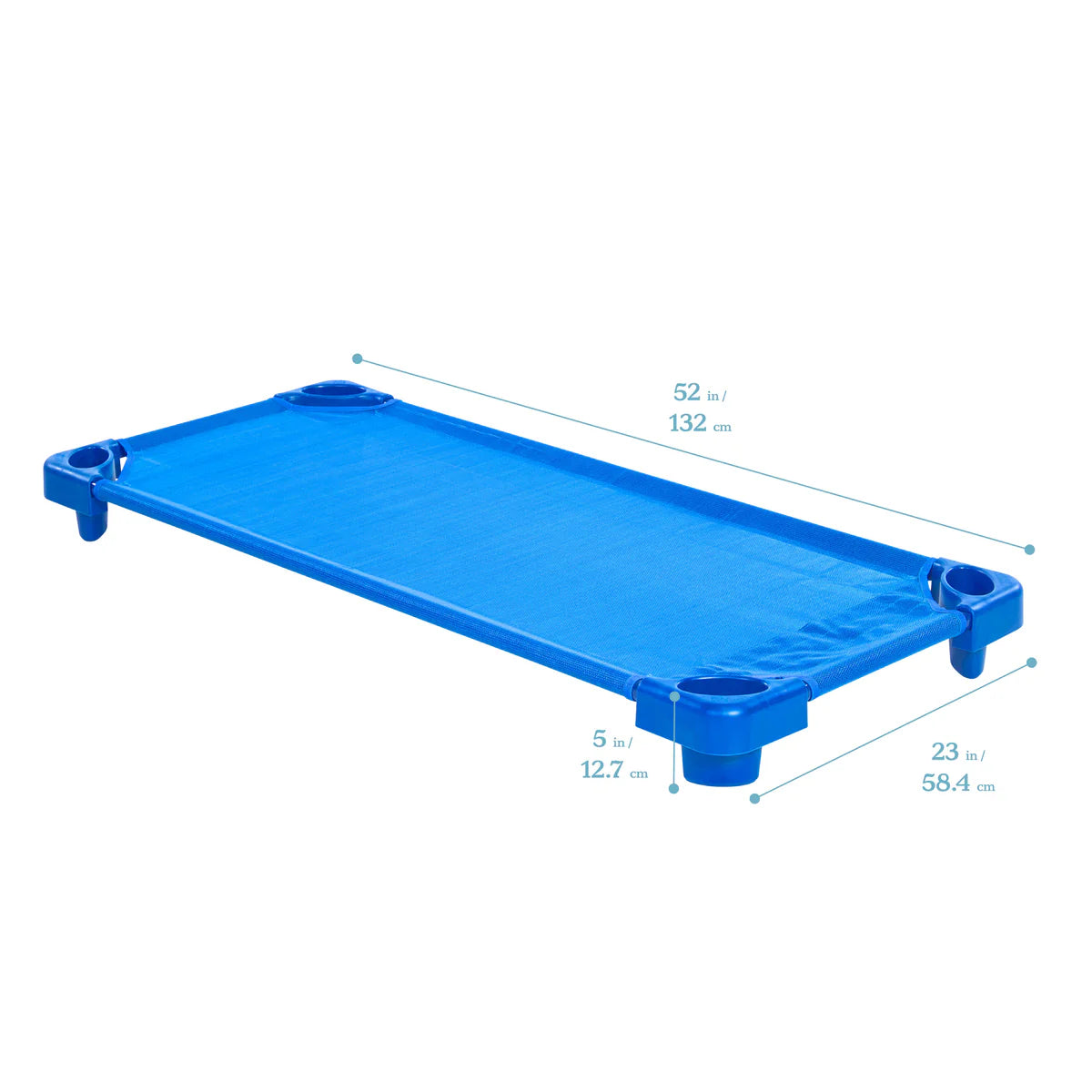 ECR4Kids Stackable Kiddie Cot, Standard Size, Ready-to-Assemble, 6-Pack 可堆疊幼兒床，標準尺寸，隨組裝，6件裝